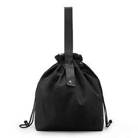 Sac à lunch Bento isolé léger et durable, portable pour bureau, école, étudiants, sac isotherme en toile avec isolation PEVA