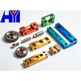 Pemesinan CNC & Wire EDM Aluminium Anodized & Stainless Steel Komponen Roda Gigi | Suku Cadang Blok OEM ODM untuk Otomatisasi