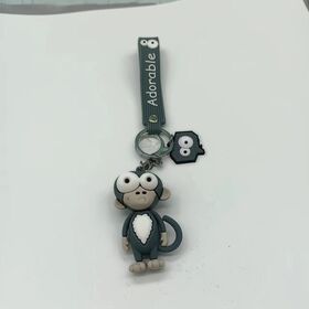 Winnel Lembrança Presente PVC Keychain Forma Personalizada Em Relevo Die Cut Rubber Keyring 2D 3D Fábrica Atacado OEM