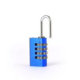 OEM Aluminum Hardened Steel Sports and Case Lock Travel Padlock Waterproof Combination Lock Set Your Own 4 Dial Gym Locker