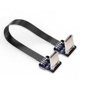 Cabo usb c Cotovelo Cabo de dados 90 graus tipo c Cabo de carregamento do ângulo direito 1A cabo usb c conector OTG fio 5pin ffc/fpc