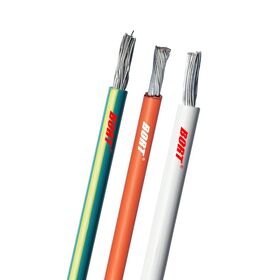 Cabo Elétrico de Cobre Estanhado, Fio Único Isolado em PVC UL1011 18AWG, Resistente ao Calor, Cobre Estanhado Trançado