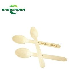 Food Grade Eco-friendly Factory Direct Sale Biodegradable Birch Wood Factory Price Custom Printed Logo Wooden cutlery