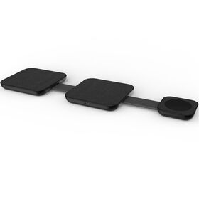 Personnalisé mini bureau montre écouteurs téléphone intelligent charge rapide portable pliable 15w 3 en 1 magnétique sans fil chargeur pad