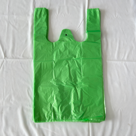 Tas Kaos HDPE dengan Pegangan - Tas Belanja Ritel untuk Toko, Tersedia Cetak Logo Kustom