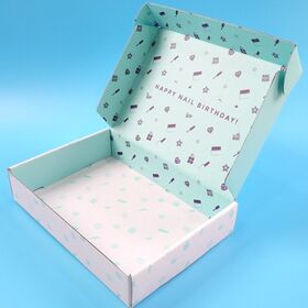Custom Impresso Corrugado Mailer Box Papelão Gift Packaging Box para Cosméticos e Produtos De Beleza