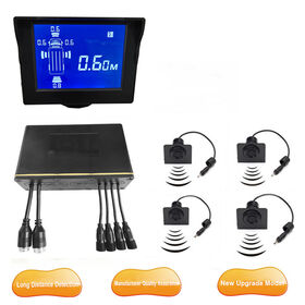 Factory direct supply 3.5-inch lcd display 4 6 8 rear front side parking sensor kit for truck van bus