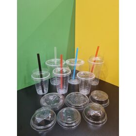 Cangkir Plastik PP Sekali Pakai Terlaris 2026 dengan Tutup Datar atau Kubah, untuk Minuman Panas & Dingin, Kopi, Teh, Jus - Laris Manis