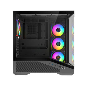 ATX Gaming Case Mid Tower ARGB Tempered Glass Front Side Cooling 360mm Radiator Type-C Port Steel ROHS Certified