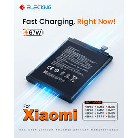 Baterai Mi Pengisian Cepat 67W 120W untuk Xiaomi Redmi Poco BM58 BP48 BM5A BM5V Baterai Android 5000mAh