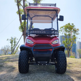Parison 4-Seater Electric Golf Cart 72V 5kW AC Steel Frame Off-Road Buggy with Front Disc Rear Drum Brakes ISO Certified