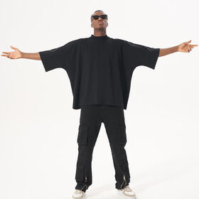 En gros Plaine Unisexe Crew Neck t-shirts Surdimensionné Boxy Fit Cropped Tshirt Hommes