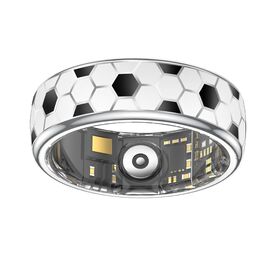 SmartRing Acero inoxidable Android Smart Ring ejercicio podómetro Gesture Control del ritmo cardíaco HRV oxígeno en la sangre sueño científico