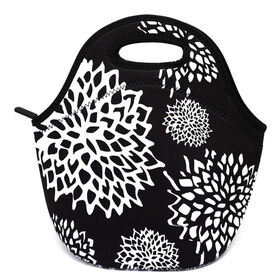 Novo estilo impressão isolados Neoprene almoço saco lancheira isolado lancheira neoprene saco almoço totes com fecho