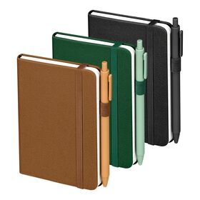 Wholesale Leather Journal Notebook 3.5 x 5.7 inch Small Hardcover Lined Journal Cute Mini A6 Pocket Notebook with Pen Holder