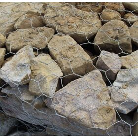Malla Gabión Hexagonal de Alta Resistencia, Malla de Piedra Galvanizada en Caliente / Galfan / Recubierta de PVC para Orillas de Ríos