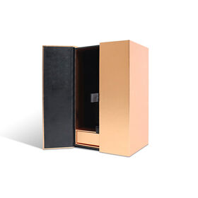 2026 Luxo Papelão Perfume Gift Box Duplo Gaveta Magnética EVA Velvet Insert Display para Cosméticos Perfumes Em Relevo Esponja