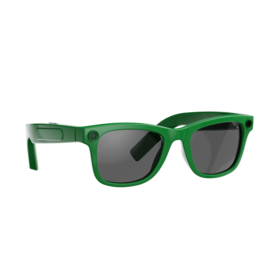 AI Translation Glasses Green & Coffee Real-Time Interpreter, ChatGPT, Camera Ideal for Business Travel