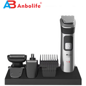 Anbolife nariz eléctrica pelo barba afeitadora trimmer USB recargable 700mAh impermeable multi-uso inglés