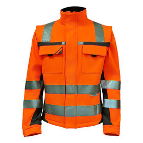 Heavy Duty Hi Vis Reflective Workwear Jacket - Waterproof Windproof for Winter Work Outdoor Jacket