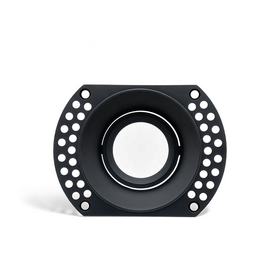 Estrutura para Downlight GU10 Sem Moldura, Aro Profundo Antirreflexo, Luminária de Teto de Alumínio Embutida para Iluminação Interior