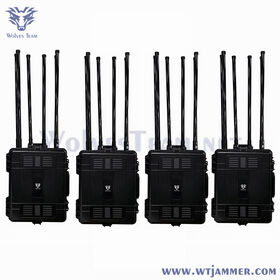 Jammer Sinyal Ponsel Kendaraan Portabel 20-6000MHz dengan Sistem Jamming Konvoi DDS
