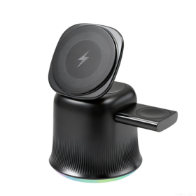 Últimas Top Vendedor Qi2.2 25W 3 em 1 Carregador Sem Fio Super Rápido Carregamento Tipo C com Qi2.2 Certificado para Smart Phone