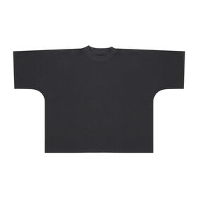 T-shirt Oversize Streetwear Homme Coupe Boxy Logo Personnalisé Manches Courtes Décontracté Sans Couture