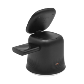 Venda Direta de Fábrica Qi2.2 Carregador Sem Fio 3 em 1 Carregamento Super Rápido Tipo C Carregador de Relógio com Luz RGB para Dispositivos Modernos