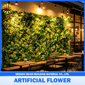 Usine Fournisseur Prix Intérieur Vertical Décor De Jardin Mur Vert Artificiel avec L'herbe En Plastique Fleurs Mur Plantas Artificiales