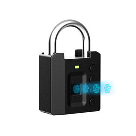 Heavy Duty En Aluminium Intelligent Cadenas D'empreintes Digitales Bluetooth Déverrouiller Étanche IP65 Serrure Sans Clé Type C De Charge pour Porte D'entrepôt