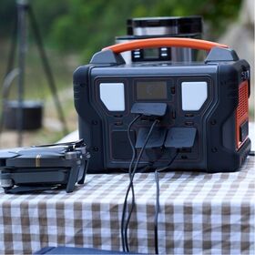Station d'énergie portable solaire 1200W avec batterie Lifepo4, rechargeable 220V, pour extérieur, camping, secours à domicile
