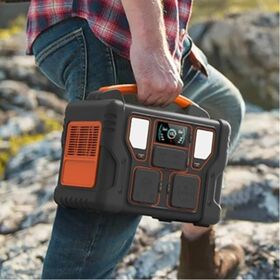 Générateur Solaire Portable 500W, Station d'Énergie à Batterie Lithium Sans Fil pour Camping et Secours à Domicile, Chargeur Électrique 500 Watts