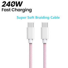 Superweiches Geflochtenes Kabel, SB 2.0 C-C 60W, ABS-Gehäuse, Nylon-Geflochtenes Kabel, Weiches Gefühl wie Original Apple ABS-Stecker