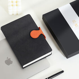 Cuaderno de impresión personalizado Tamaño personalizado PU Diario de cuero Encuadernación térmica Tapa dura Negocio A5 Diario Plan semanal cuaderno