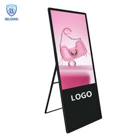 Mais barato 32 43 55 polegadas Indoor LCD Advertising Machine Digital Signage portátil quiosque para Office Building