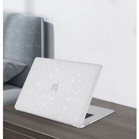 Capa Transparente com Glitter para MacBook, Acabamento Fosco 'Star Dust', Proteção 360°, Capa para Notebook no Atacado
