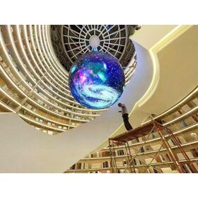 P6 Outdoor Comercial LED Ball Display Wide Angle Stable &amp; fácil instalação para áreas públicas