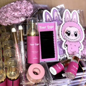 Volume individual lash Extensions with foil back label cashmeren lash luxury eyelash custom logo lash box set