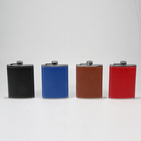 2026 Custom 304 Stainless Steel Hip Flask with Funnel for Whiskey Wine Whisky-Premium Alcohol Gift Set