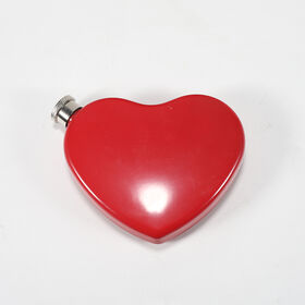 2026 Hot-selling Mini Em Forma De Coração De Aço Inoxidável De Metal Bolso Hip Flask Presente De Moda para As Mulheres