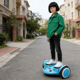 Hoverboard Elétrico Infantil Auto-Balanceado com Rodas de LED RGB, Durável e Antiderrapante para Brincadeiras ao Ar Livre
