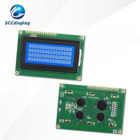 Tela de Caracteres LCD SJXD1604A STN Azul Negativo Alto Brilho Luz de Fundo LED Módulo LCM Industrial Matriz de Pontos 16x4 COB
