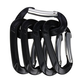 Mousqueton à Anneau en D Robuste 800 lbs / 300 lbs (13 kg) - Clip Multifonctionnel pour Porte-clés, Camping, Randonnée, Sac à Dos en Plein Air