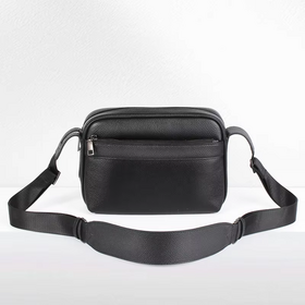 Design simples Bolsa Crossbody de Couro Genuíno dos homens com Fingerprint Lock elegante bolsa de ombro para homens