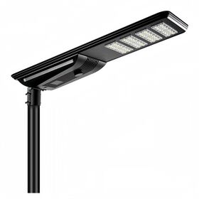 Lâmpada de rua solar multifuncional de 120W com alerta de luz diurna 6000K Design de alumínio branco moderno para estradas e áreas residenciais
