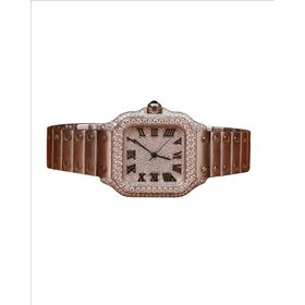 Luxo Moissanite Diamond Watch para homens relógio branco Smart Roman Dial melhor casamento e estilo de festa relógio de pulso