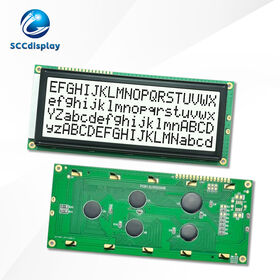 Display LCD de Caracteres Grandes SJXD2004B FSTN Branco Positivo Venda por Atacado Display Digital 20X4 Módulo de Display LCM de Matriz de Pontos 16PIN