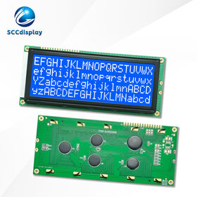 Display LCD de grande caráter STN SJXD2004B Azul Ponto Negativo atacado display digital 20X4 dot matrix LCM módulo de exibição 16PIN