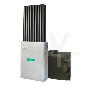 O portátil 18 antennans sinaliza o jammer que obstrui WIFI 6E e o telefone celular 2G, 3G, 4G, 5G e GPSL1, GPSL2-L5 etc,.